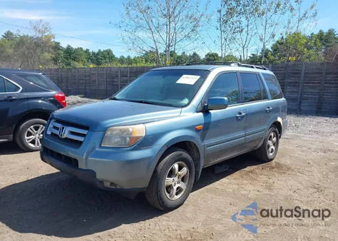 2006 Honda Pilot Ex-L из США, поврежденный, VIN 2HKYF18656H520027